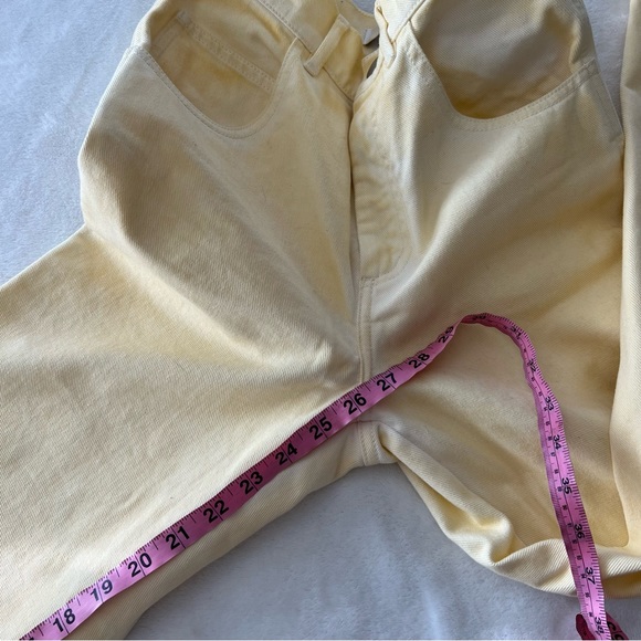 Roseanna Denim Straight Leg Jeans in Light Yellow - Picture 10 of 12
